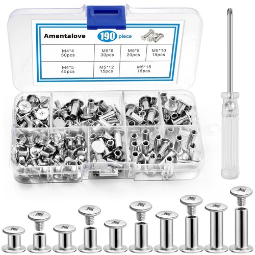 190pcs chicago screws sizes - 5,