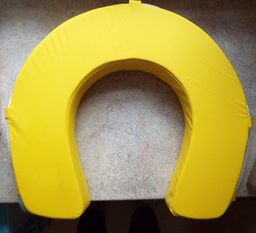 Yellow horseshoe lifebuoy - lifebuoy,