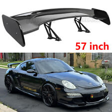 Adjustable Glossy 57" Rear Trunk Spoiler GT Racing Wing For Porsche Cayman