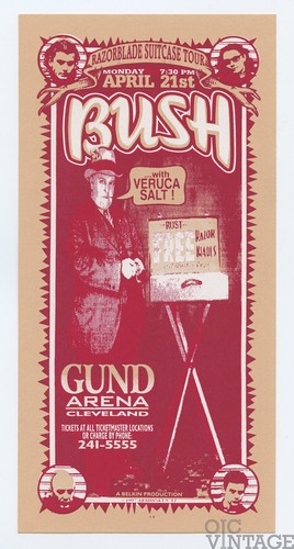 Bush handbill 1997 gund - bush, arena