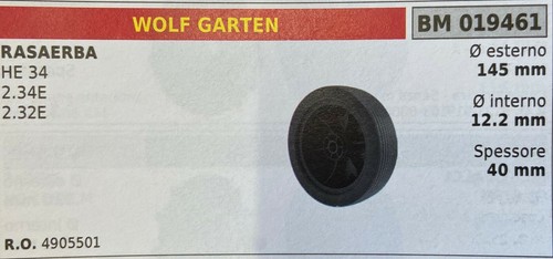 Lawn mower wheel brumar wolf - wheel,
