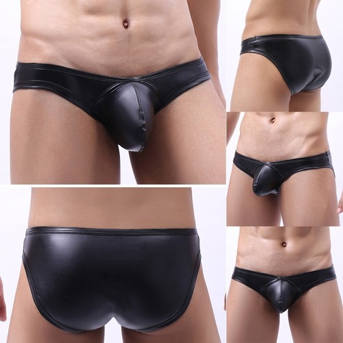 Mens wet look briefs - mens,