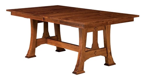 Solid wood trestle dining - solid,