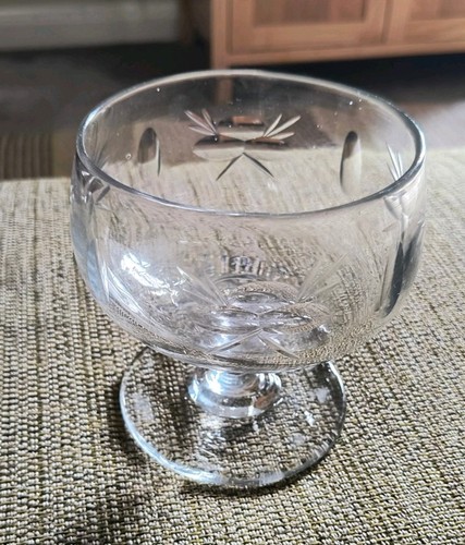 Vintage cut glass footed