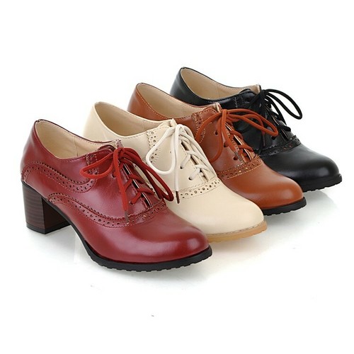 Ladies high block - block, lace