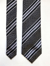 Vintge silk tie black brown