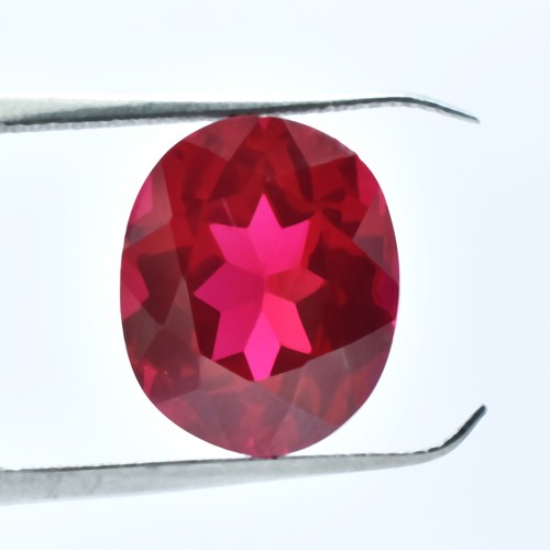Red ruby oval shape - red,