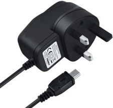 UK Mains Wall Charger with Mini USB Cable for GARMIN Nuvi Sat Nav 1270 1290 1300
