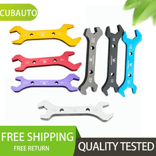 7x AN3 to AN20 Double Hose Ended Spanner Tool Kits Wrench Set Anodized UK