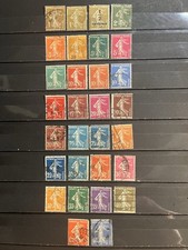 French Stamps 1906-37 Semeuse