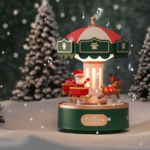 Christmas carousel music box - carousel,