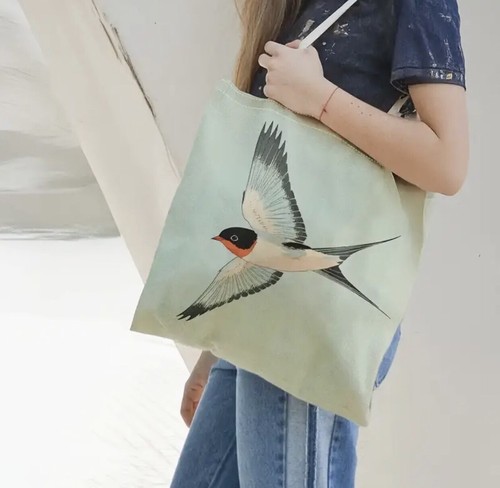 Summer sale swallow bird tote - summer,