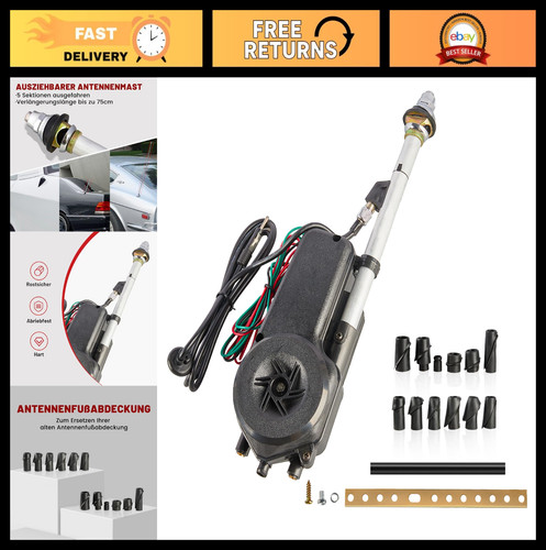 Electric aerial antenna kit - electric,