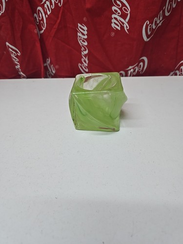 Partylite green twisted glass - partylite,