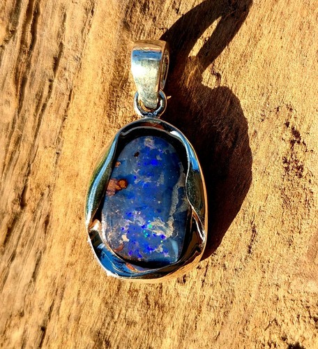 Boulder opal sterling silver - opal,