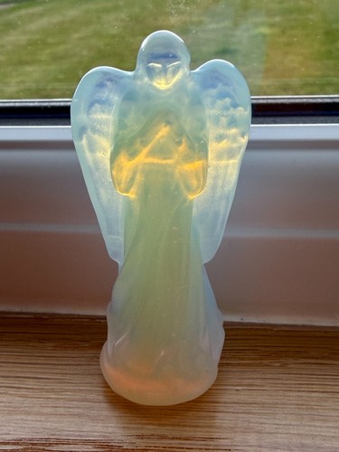 Opalite glass angel - glass,