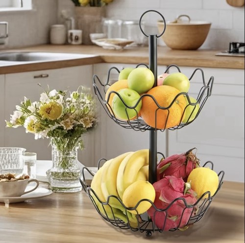 Tier metal fruit basket - 2,