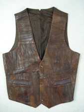 Vintage Leather Waistcoat