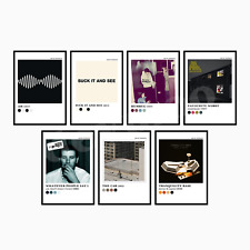 ARCTIC MONKEYS Discography Aesthetic Colour Pallette Album Music Poster Prints