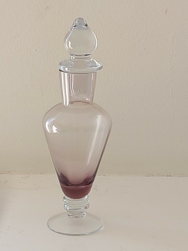 Vintage handblown clear - handblown,