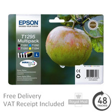 Genuine EPSON T1291 T1292 T1293 T1294 (T1295) Apple Multipack Ink Cartridges