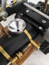 24mm dia silver metal funnel