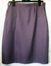 NEW SLIMMA LILAC/MAUVE SKIRT WITH ADJUSTABLE WAISTBAND SLIDERS SIZE 16 # 312