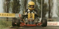 Ayrton Senna Dap Go Kart 8x10 Picture Celebrity Print