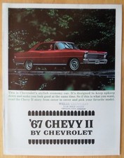 CHEVROLET CHEVY II orig 1967 USA Mkt Sales Brochure Catalog - Nova Sport 100 etc