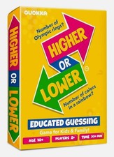 QUOKKA Card Games For Kids & Adults - Higher or Lower Family Board Games