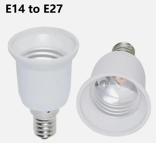 E14 e27 lamp holder adapter - e14, to