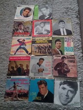 CLIFF RICHARD  14  7" VINYL / EPS   ALL IN PICTURE SLEEVES  - WONDERFUL LIFE