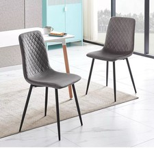 Plush velvet dining chairs x2 