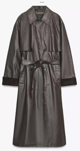 Zara waxed trench coat - waxed,