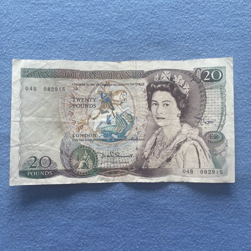 Old twenty pound note - (£20),
