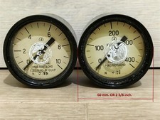 2 pcs. vintage pressure gauges