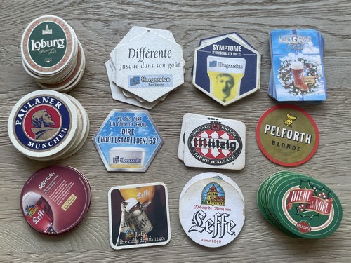 Vintage beer mats coasters - vintage,