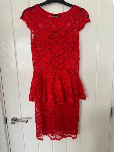 Bnwt gorgeous red lace dress - lace,