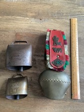 Vintage Austrian/Swiss Cowbell and French Goat bells