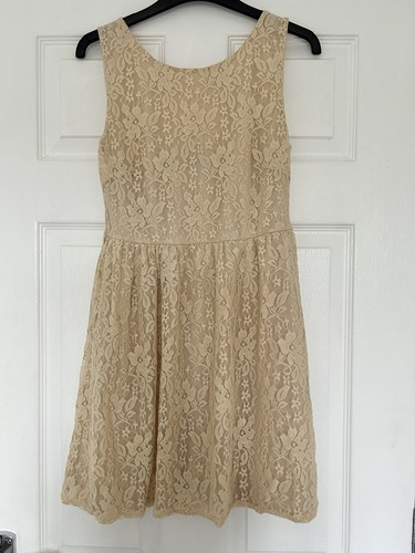 Primark beige lace skater - beige,