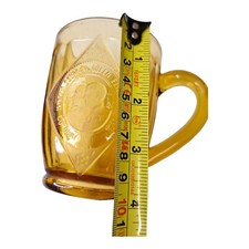 Coronation Amber Glass Cup