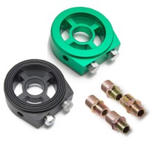 Oil Filter Cooler Sandwich Block Plate Adaptor, 2 3/4" O-Ring, AN-8 Auto Parts