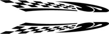  2 x chequered flags vinyl