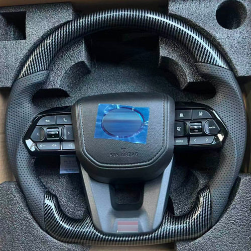 Carbon look steering wheel - look,