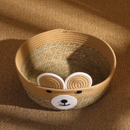 Cat bed basket - cat, hand