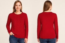 Women's SONOMA Red Textured