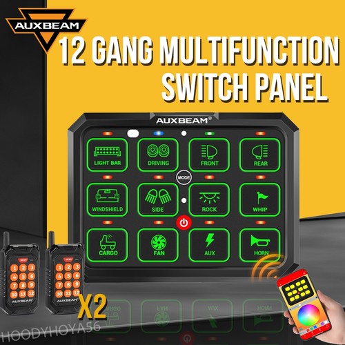 Auxbeam gang switch panel - auxbeam, 12