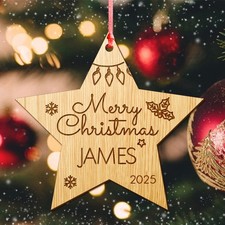 Personalised Wooden Christmas