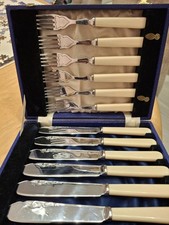 Vintage Fish Cutlery -Set Of