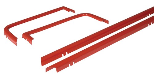 Grille trim set piece - red, vw